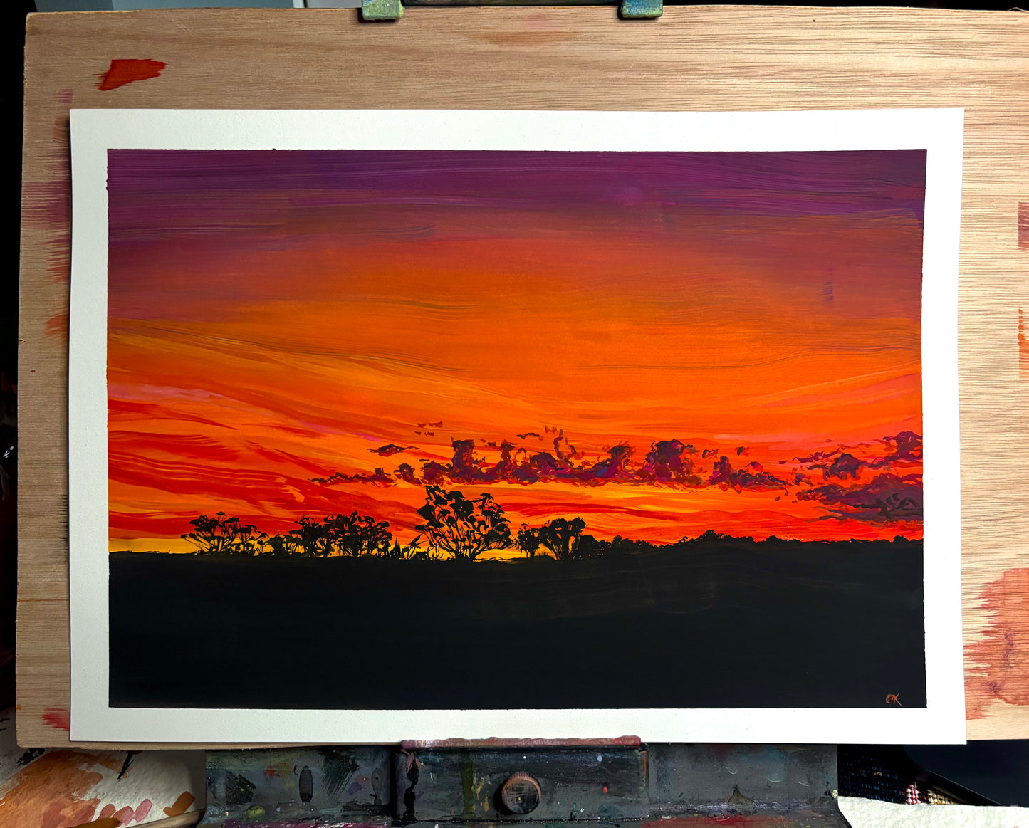Cabin View at Sunset