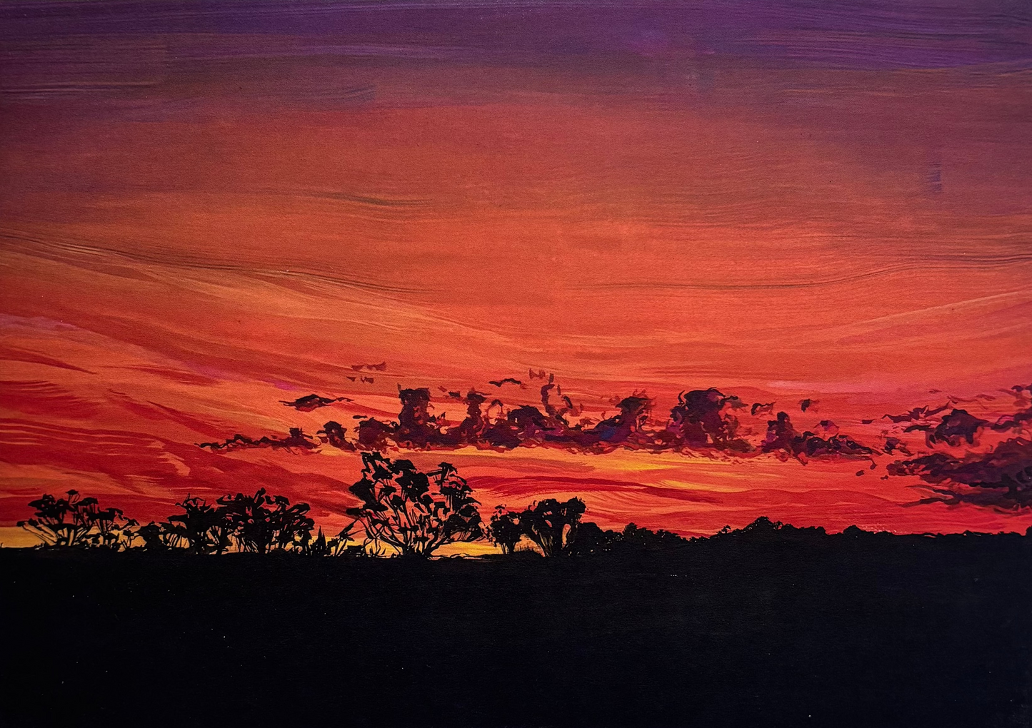 Cabin View at Sunset Print